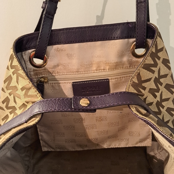 Michael Kors Jet Set Grab Insignature Canvas Shoulders Bag Jacquard - Picture 3 of 9